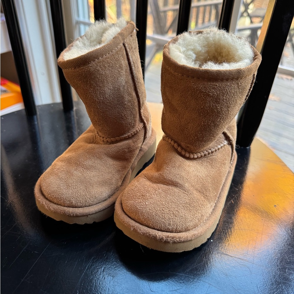 UGG Tan Shearling-Lined Boots